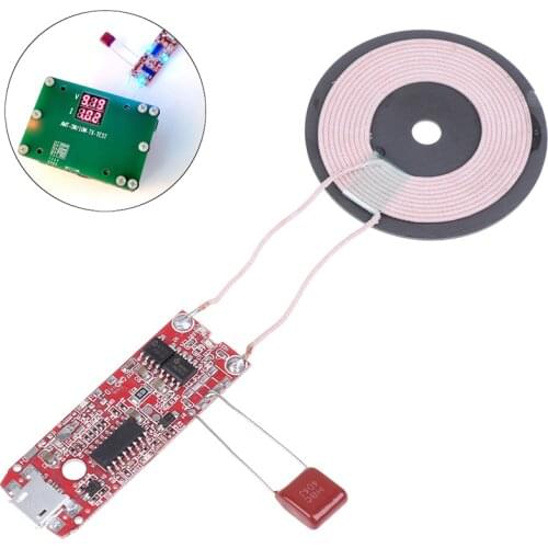 Qi Wireless Charger PCBA Circuit Board Coil for Samsung S8 S9 Note 8 9 Wireless Charging DIY for iPhone XS Max XR