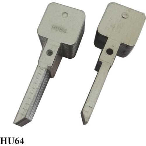 HU64 lishi key plates with scale shearing teeth for lishi 2in1 locksmith tools