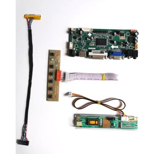 For LP154WX4-TLC8/TLC9 DVI VGA CCFL LVDS 30Pin LCD monitor panel 15.4" 1280*800 M.NT68676 display controller drive card Kit