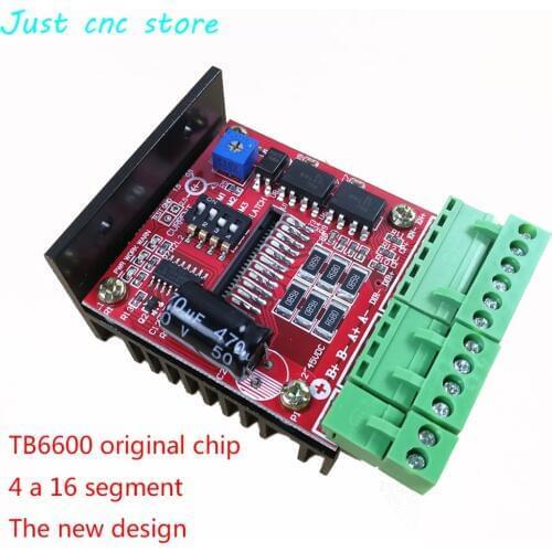 Two phase stepper motor driver 4A 16 subdivision TB6600 original chip dc pwm speed controller