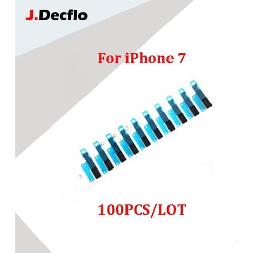 JDecflo 100Pcs/Lot Earpieces Anti Dust Mesh for iPhone 6 6S 7 Plus 5S 5G Earpiece Ear Speaker Adhesive Sticker Gasket Rubber