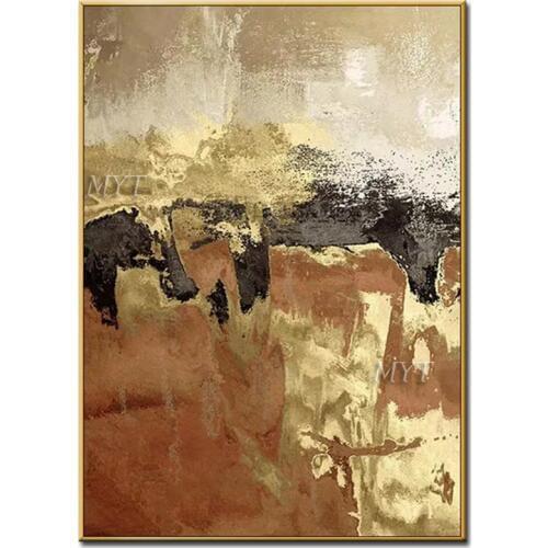 Beautiful Yellow Tones Abstract Oil Painting Modern Wall Art Living Room Picture Home Decoration Painting Unframe 100% Handmade