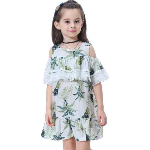 Little girls summer dresses 2020 cotton kids princess dress baby girl clothes children vestido size for 2 3 4 5 6 7 8 9 10 years