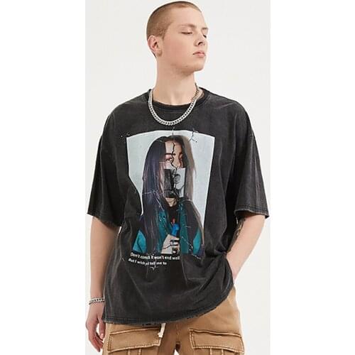 Graphic T-Shirts For Men 2021 New Streetwear Fashion Cotton Tops Tees