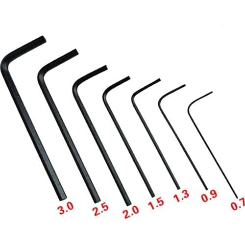 7pcs/set Mini Hexagon Hex Allen Key Set Wrench Screwdriver Tool Kit Micro Hex Wrench 0.7mm-3mm