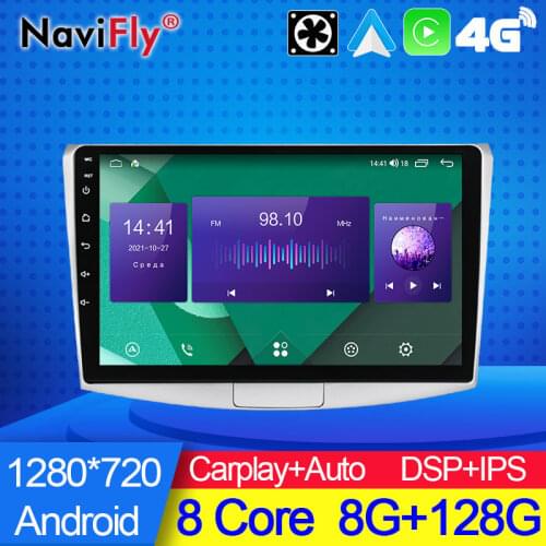 NaviFly 7862C 6GB 128GB 1280*720 Android 10 Car Multimedia Player For Volkswagen Passat 7 B7 NMS 2011 - 2015 Auto Radio No DVD