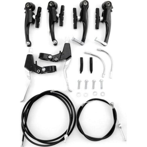 New Complete Mtb Alloy Bicycle Mountain Bike V Brake And Lever And Cable (Front + Rear) Set Brake Sensitivity