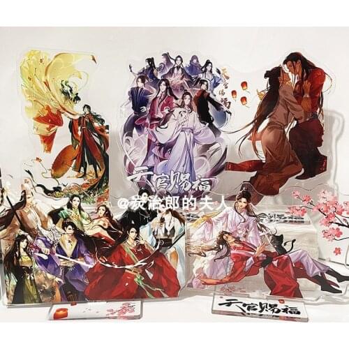 Anime Tian Guan Ci Fu Hua Cheng Xie Lian Stand Figure Model Plate Acrylic Desktop Toy Collection Decoration Cosplay Gift
