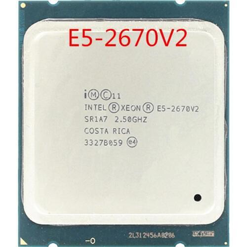 E5-2670V2 Original Intel Xeon E5-2670 V2 SR1A7 2.50GHz 10-cores 25M LGA2011 E5 2670 V2 Processor E5 2670V2 free shipping