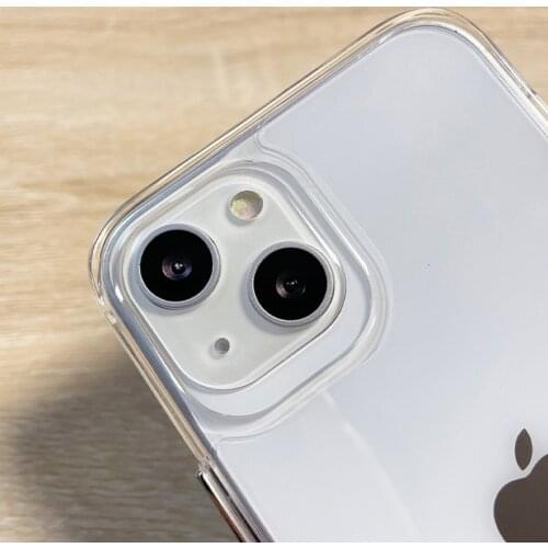 Space Clear Shockproof Acrylic Case For iPhone 13 12 11 Pro XS Max Mini Transparent Anti-Knock Soft Edge Back Cover for iPhone13