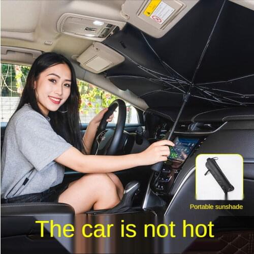 Car sunshade sunscreen heat shield front sunshade window heat shield car inner windshield cover for parking