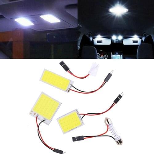 T10 C5W COB 16 24 36 48SMD White Led Bulb Car Interior Reading Lamps Auto Interior Panel Light Car License Plate Parking Lights