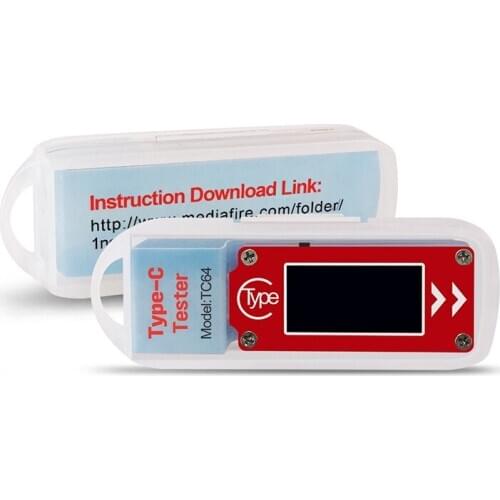 Capacity Temperature Measurement Tester Color Screen PD Fast Charge Detection Tester Type-C Voltage and Ammeter