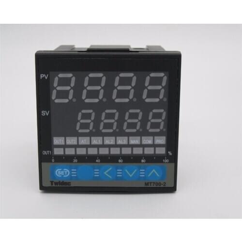 High-quality Output Relay Dual Digital PID Temperature Controller MT700-2 Thermostat 100-240V AC with Thermocouple K