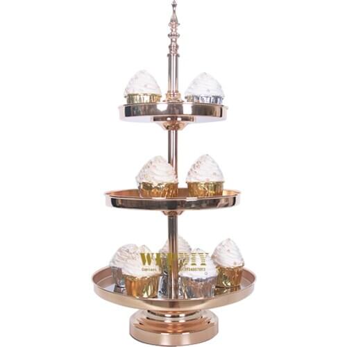 1pcs new style cake stand gold color Decorating Wedding Cupcake stand afternoon tea cake stand set