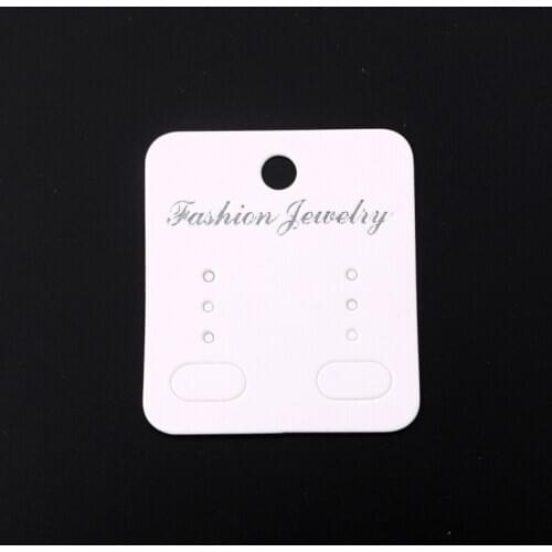200pcs/lot 4.4x5cm Fashion Jewelry Earring Ear Studs Cards Display Package Paper Jewelry Packing Display Card
