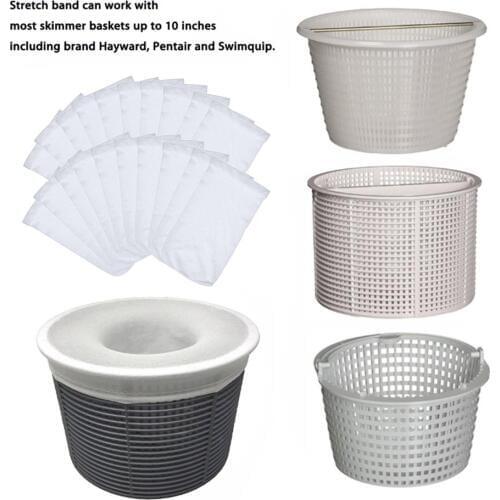 5/10/20Pcs/Set Filter Storage Pool Skimmer Socks Nylon Swimming Pool Filter Socks For Skimmers Pool Supplies Basket Not Included