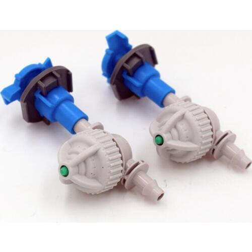 50pcs/pack 360Degree Rotary Sprinkler Hanging Nozzles With Antidrip Greenhouse Garden Micro Drip Irrigation Fitting M186