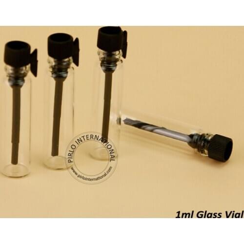 500pcs/lot High Quality 1ml Glass Bottle Mini 1cc Empty Sample Glass Vial Perfume Bottles Small 1g Refillable Packaging