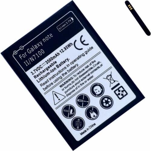 EB595675LU Internal for Samsung Galaxy Note 2 Note2 Note II N7100 SHV-E250 Verizon i605 Rechargeable Battery Accumulator Bateria