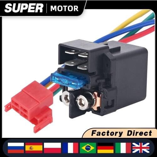 Electrical parts lgnition key switch starter solenoid Relay with Plug For Honda CB400 CB-1 VTEC FORZA250 Steed400 Motorcycle