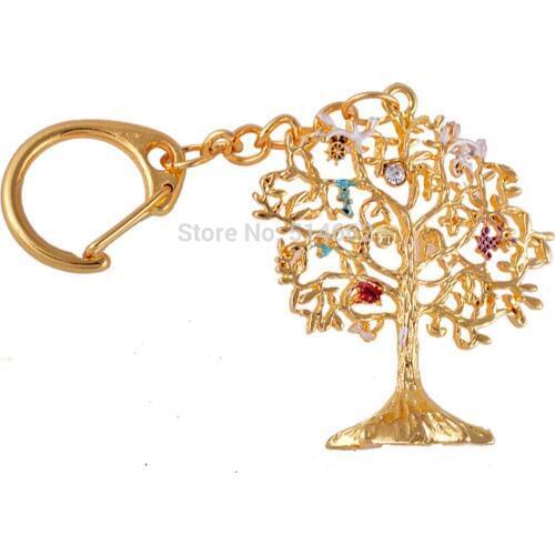 Feng Shui Wish Granting Tree Keychain Amulet Charm + Gift BAG Sku:W1042