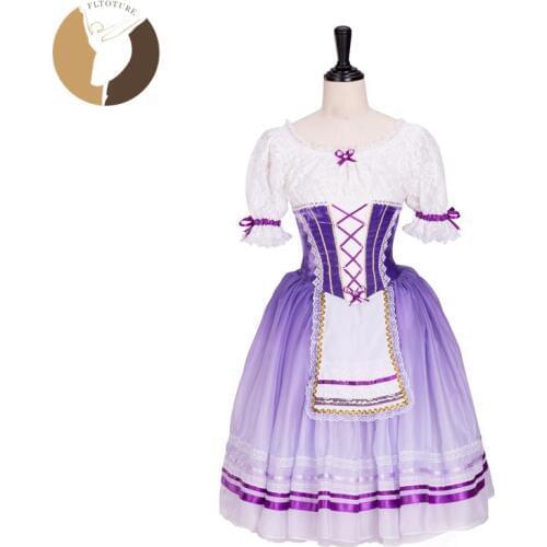 FLTOTURE AT1300 Professional Ballet Tutu Dress Girls Classical Romantic Tutu Skirt Child Custom-Made Dance Costumes For Sale