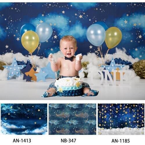 Gold Stars Flash Newborn Backdrop for Photography Baby Shower Birthday Party Background for Children Background for Photo Studio