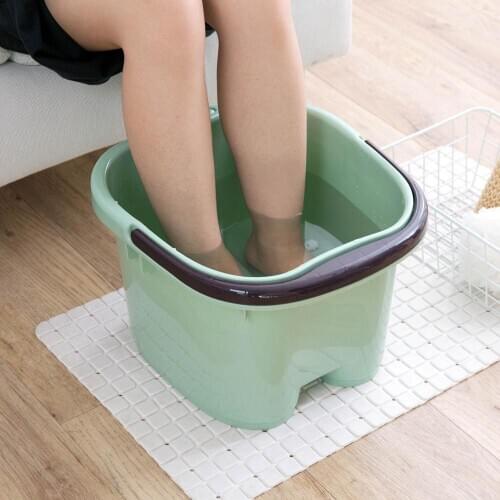 Hot Plastic Bucket Foot Bath Bucket Bathroom Foot Tub Wash Basin Laundry Buckets Portable Water Container Large Pail