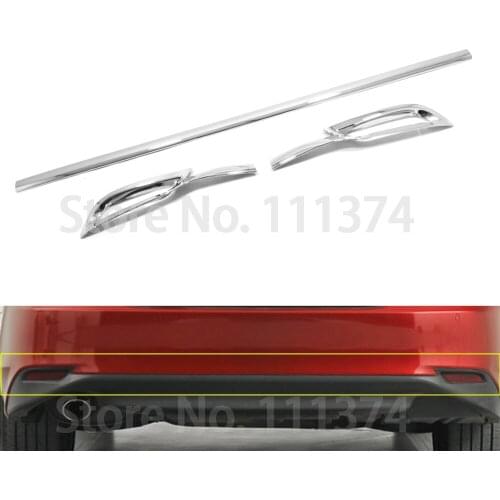 Chrome Rear lower Bumper Trim Cover for Toyota Camry LE XLE 2018 2019 2020 Tail Bar Strip Decoration Accessories