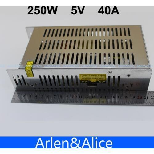 250W 5V 40A Single Output Switching power supply for LED Strip light AC to DC