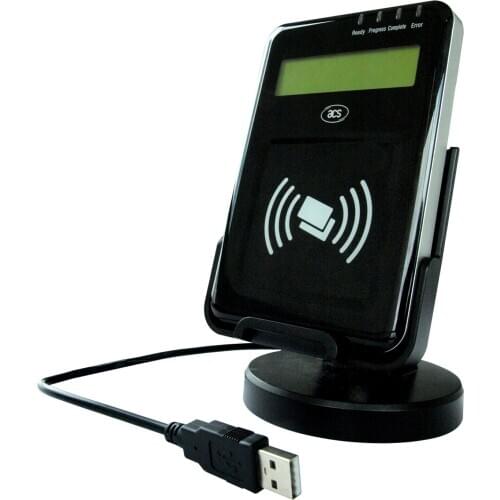 ISO1443 PC SC Compliant Contactless USB NFC Reader With LCD Smart Card Reader ACR1222L