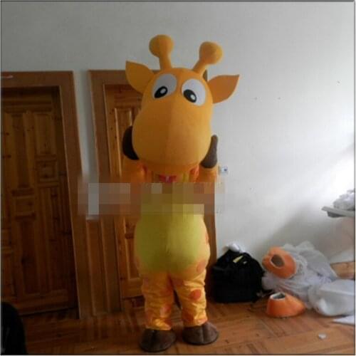 Giraffe Mascot Costume Suit Cosplay Party Game Animal Fancy Dress Outfits Advertising Promotion Halloween Adult Size Christmas