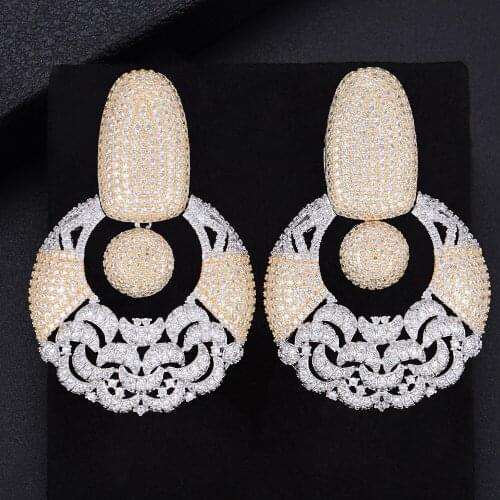 LARRAURI 2020 Fashion Jewelry Indian Dubai Tribal Brass Earring Dangle Drop Earring Exquisite Gorgeous Earrings