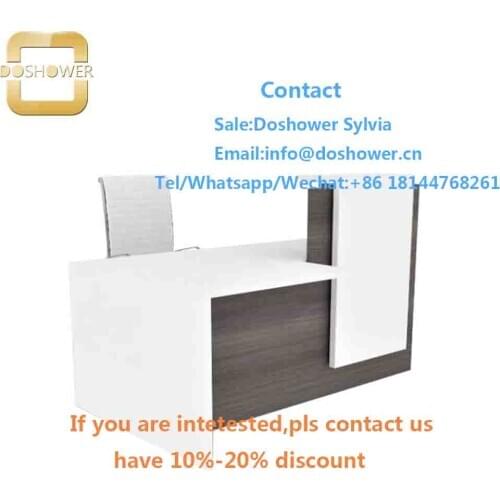 Reception furniture front desk with reception desk and chair for wood reception desk