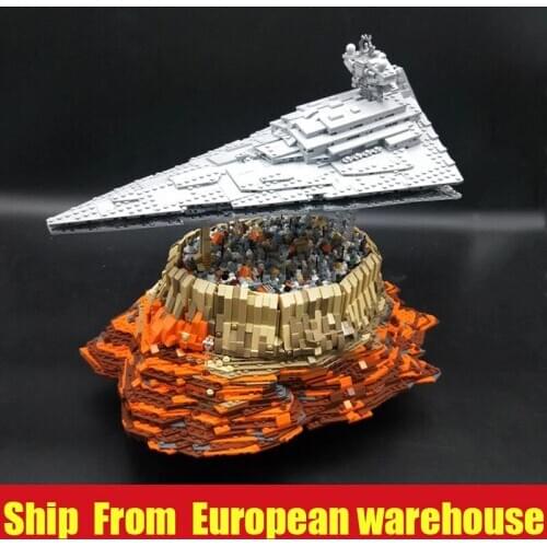 Mould King 21007 MOC 18916 Star Toys Wars Destroyer Cruise Ship Empire Over Jedha City Building block Kids Christmas gift