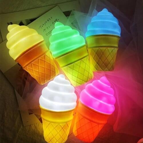 Ice Cream Silicone Led Light Night Light Kids Bedroom