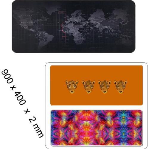 Non-slip Locked Edge Gaming Mousepad XXL Sizse 400x900x2mm Customized Pad For Trackball Laser Optical Mouse Mice Speed Keyboard