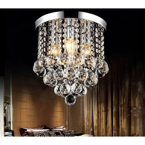 2022 New 30cm Diameter Silver Wedding Centerpiece Crystal ceilling Chandelier with beads strands Wedding Props Home roof decor