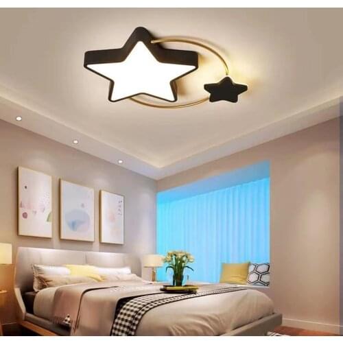 New Arival star ceiling lights modern nordique living room lamp creative heart moon plafon led ceiling light for bedroom kitchen