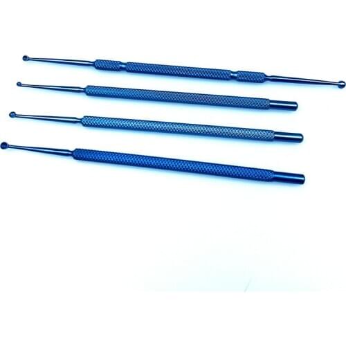 1pcs ophthalmic Chalazion Curette Double-ended Micro eye instrument Titanium Eyelid Tools