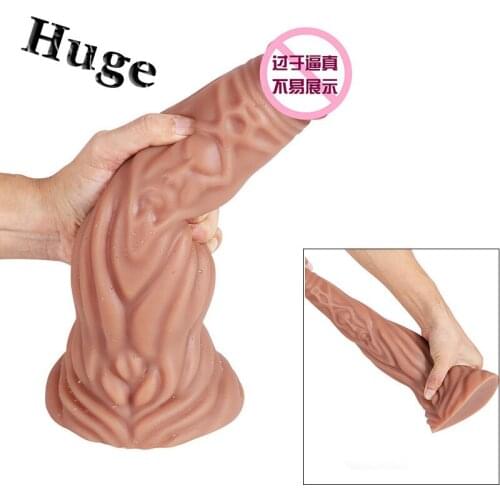 Huge Anal Plug Silicone Big Butt Plug Prostate Massage Realistic Penis Huge Dildo Vagina Anal Expansion Sex Toys For Men Women