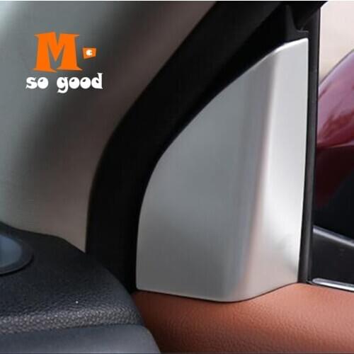 Trim Car Styling Accessories for VEZEL 2015 2016 2017 Car Interior A-pillar Triangle Frame Cover Chrome for Honda HRV HR-V 1inch