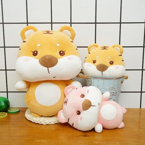 Cartoon animal tiger plush toy Tigre de peluche doll pillow anti-extrusion non-deformation home decoration ornaments holiday gif