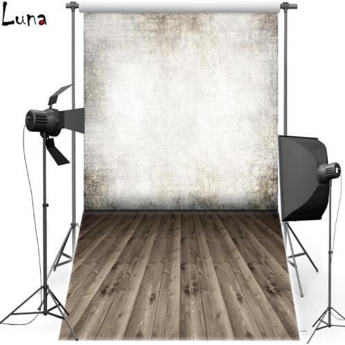 DAWNKNOW Texture Wall For Wedding Vinyl Photography Background Wood Floor New Fabric Polyester Background For Photo Studio F1576