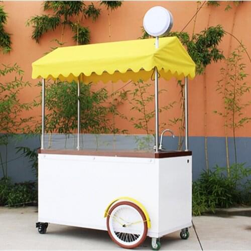 Factory Price High quality hot dog cart food cart for sale Outdoor mobile hand push coffee cart street food trailer mobile