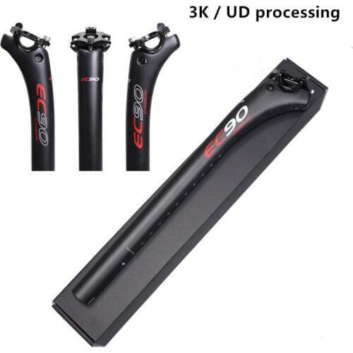 Full Carbon 3K UD MTB seatpost seat tube Road Bicycle Seatpost Mountain Bike seatpost 27.2 30.8 31.6 350/400MM Rear Floating