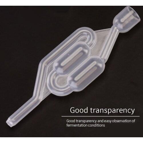 Water Seal Exhaust One way Homebrew brewing Wine Fermentation Airlock Sealed Plastic bar Sealed Valves straw eco friendly