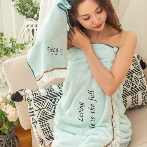Fringe Type Absorbent Bath Towel Two-Piece Microfiber Sports Towel