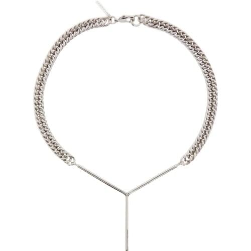 Y /Pproject Same Paragraph Minimalist Design Y-Frame Necklace Ins Niche Super Personality Logo Clavicle Chain